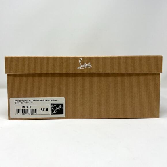 Christian Louboutin Black Papilloboot 100 Nappa & Mesh Ankle Boots – Size 37 - Picture 9 of 10